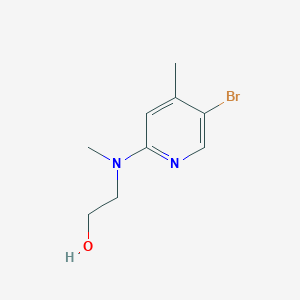 molecular formula C9H13BrN2O B1527787 2-[(5-Bromo-4-methyl-2-pyridinyl)(methyl)amino]-1-ethanol CAS No. 1220027-70-2