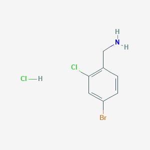 molecular formula C7H8BrCl2N B1527796 (4-Bromo-2-chlorophenyl)methanamine hydrochloride CAS No. 874482-96-9