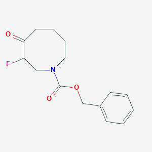 molecular formula C15H18FNO3 B15277961 Benzyl 3-fluoro-4-oxoazocane-1-carboxylate 