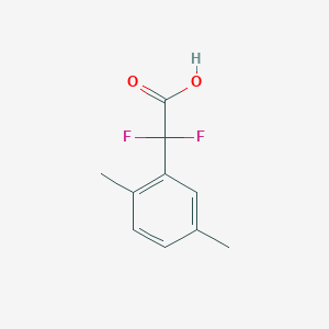 molecular formula C10H10F2O2 B15278059 2-(2,5-Dimethylphenyl)-2,2-difluoroacetic acid 
