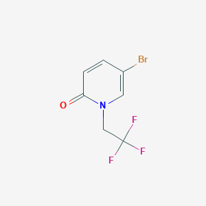 molecular formula C7H5BrF3NO B1527806 5-Bromo-1-(2,2,2-trifluoroethyl)pyridin-2(1H)-one CAS No. 1114563-10-8