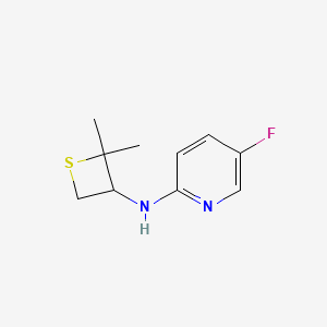 molecular formula C10H13FN2S B15278132 N-(2,2-Dimethylthietan-3-yl)-5-fluoropyridin-2-amine 