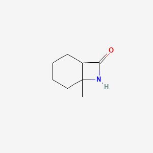 molecular formula C8H13NO B15278140 6-Methyl-7-azabicyclo[4.2.0]octan-8-one 