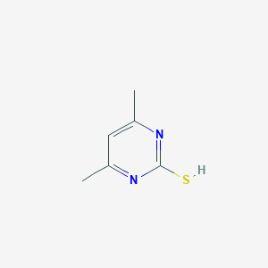 molecular formula C6H8N2S B152782 4,6-Dimethyl-2-mercaptopyrimidine CAS No. 131321-42-1