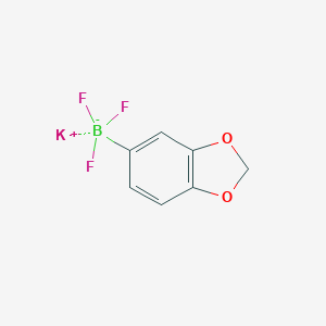 molecular formula C7H5BF3KO2 B152783 Potassium benzo[d][1,3]dioxol-5-yltrifluoroborate CAS No. 871231-46-8