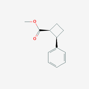 molecular formula C12H14O2 B15278352 Methyl (1S,2R)-2-phenylcyclobutane-1-carboxylate 