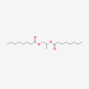 molecular formula C19H36O4 B152784 Propylene glycol dicaprylate CAS No. 7384-98-7