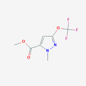 molecular formula C7H7F3N2O3 B15278429 Methyl 1-methyl-3-(trifluoromethoxy)-1H-pyrazole-5-carboxylate 