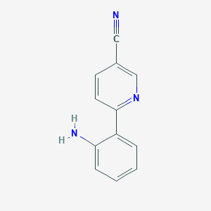 molecular formula C12H9N3 B1527847 6-(2-Amino-phenyl)-nicotinonitrile CAS No. 885277-25-8