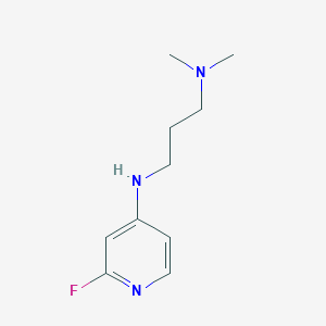 molecular formula C10H16FN3 B15278624 N1-(2-Fluoropyridin-4-yl)-N3,N3-dimethylpropane-1,3-diamine 