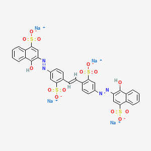 molecular formula C34H20N4Na4O14S4 B15278689 Stilbenavir CAS No. 6962-42-1