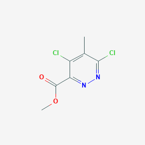 molecular formula C7H6Cl2N2O2 B15278740 Methyl4,6-dichloro-5-methylpyridazine-3-carboxylate 