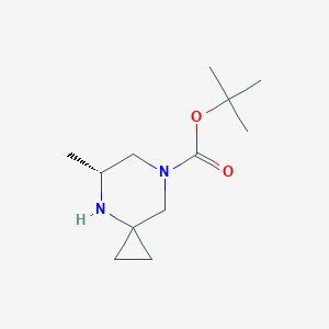 molecular formula C12H22N2O2 B15278887 tert-Butyl (R)-5-methyl-4,7-diazaspiro[2.5]octane-7-carboxylate 