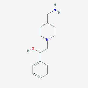 2-[4-(Aminomethyl)piperidin-1-yl]-1-phenylethan-1-ol