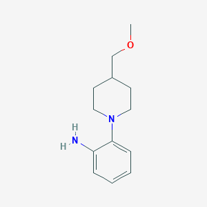 molecular formula C13H20N2O B15278932 2-(4-(Methoxymethyl)piperidin-1-yl)aniline 