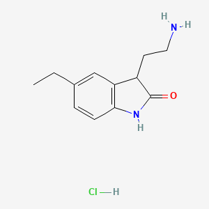 3-(2-aminoethyl)-5-ethyl-2,3-dihydro-1H-indol-2-one hydrochloride