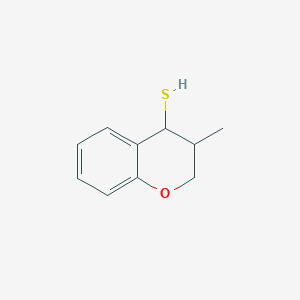 molecular formula C10H12OS B15278941 3-methyl-3,4-dihydro-2H-1-benzopyran-4-thiol 