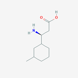 molecular formula C10H19NO2 B15278957 (3S)-3-Amino-3-(3-methylcyclohexyl)propanoic acid 