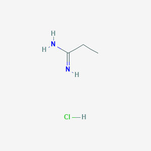 molecular formula C3H9ClN2 B152790 Propionamidine hydrochloride CAS No. 3599-89-1