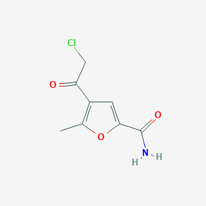 4-(2-Chloroacetyl)-5-methylfuran-2-carboxamide