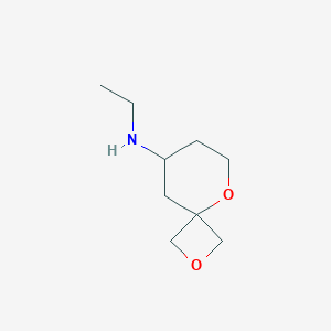 molecular formula C9H17NO2 B15279041 N-Ethyl-2,5-dioxaspiro[3.5]nonan-8-amine 