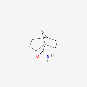 molecular formula C9H15NO B15279076 Bicyclo[3.2.1]octane-1-carboxamide 