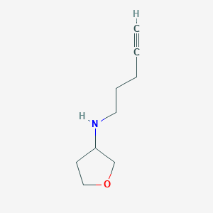 molecular formula C9H15NO B15279077 N-(pent-4-yn-1-yl)oxolan-3-amine 