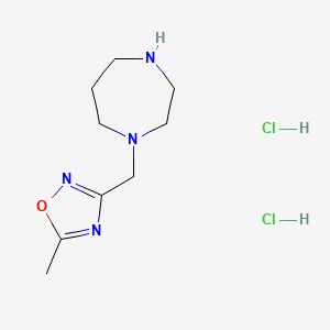 1-[(5-Methyl-1,2,4-oxadiazol-3-yl)methyl]-1,4-diazepane dihydrochloride