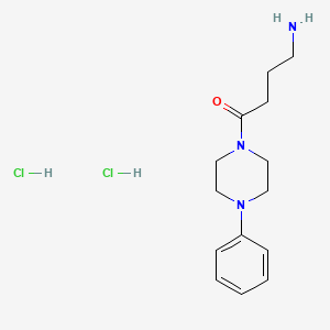 4-Amino-1-(4-phenylpiperazin-1-yl)butan-1-one dihydrochloride