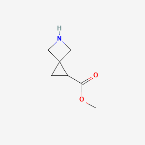 molecular formula C7H11NO2 B15279127 Methyl 5-azaspiro[2.3]hexane-1-carboxylate 