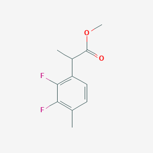molecular formula C11H12F2O2 B15279135 Methyl 2-(2,3-difluoro-4-methylphenyl)propanoate 
