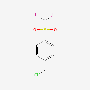 1-(Chloromethyl)-4-difluoromethanesulfonylbenzene
