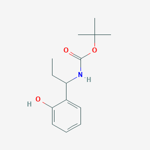 tert-butyl N-[1-(2-hydroxyphenyl)propyl]carbamate