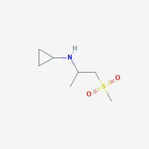 N-(1-methanesulfonylpropan-2-yl)cyclopropanamine