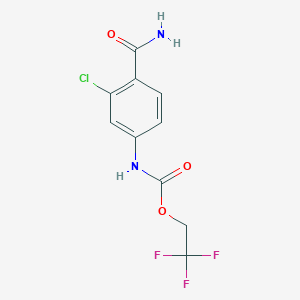 2,2,2-trifluoroethyl N-(4-carbamoyl-3-chlorophenyl)carbamate