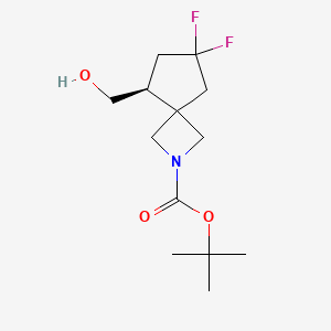 molecular formula C13H21F2NO3 B15279278 tert-Butyl (S)-7,7-difluoro-5-(hydroxymethyl)-2-azaspiro[3.4]octane-2-carboxylate 