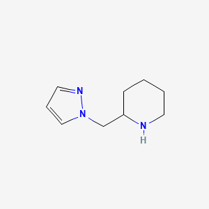 molecular formula C9H15N3 B1527928 2-(1H-pyrazol-1-ylmethyl)piperidine CAS No. 1249393-90-5