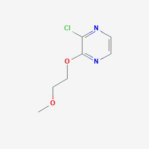 molecular formula C7H9ClN2O2 B15279335 2-Chloro-3-(2-methoxyethoxy)pyrazine CAS No. 54127-68-3