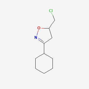 5-(Chloromethyl)-3-cyclohexyl-4,5-dihydro-1,2-oxazole