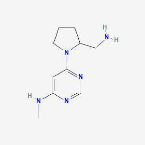 6-[2-(aminomethyl)pyrrolidin-1-yl]-N-methylpyrimidin-4-amine