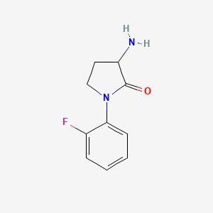 3-Amino-1-(2-fluorophenyl)pyrrolidin-2-one