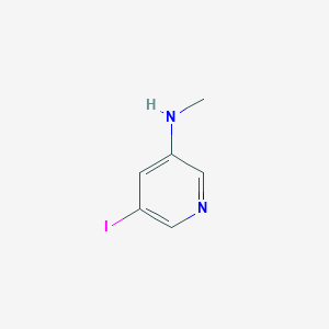 molecular formula C6H7IN2 B15279420 5-Iodo-N-methylpyridin-3-amine 
