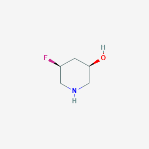 molecular formula C5H10FNO B15279460 (3R,5S)-5-Fluoropiperidin-3-ol 