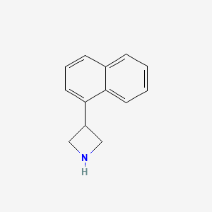 molecular formula C13H13N B15279506 3-(Naphthalen-1-yl)azetidine 