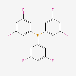 molecular formula C18H9F6P B15279627 Tris(3,5-difluorophenyl)phosphine 