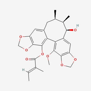 molecular formula C26H28O8 B15279665 DeacetylkadusurainB 