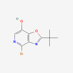molecular formula C10H11BrN2O2 B1527968 4-Bromo-2-(tert-butyl)oxazolo[4,5-C]pyridin-7-OL CAS No. 1305324-80-4