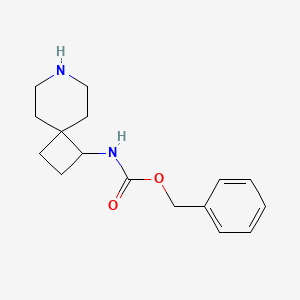 molecular formula C16H22N2O2 B15279688 Benzyl (7-azaspiro[3.5]nonan-1-yl)carbamate 