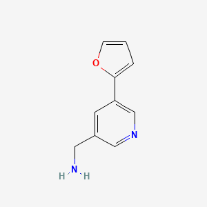 (5-(Furan-2-yl)pyridin-3-yl)methanamine