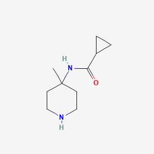 molecular formula C10H18N2O B15279719 N-(4-Methylpiperidin-4-yl)cyclopropanecarboxamide 